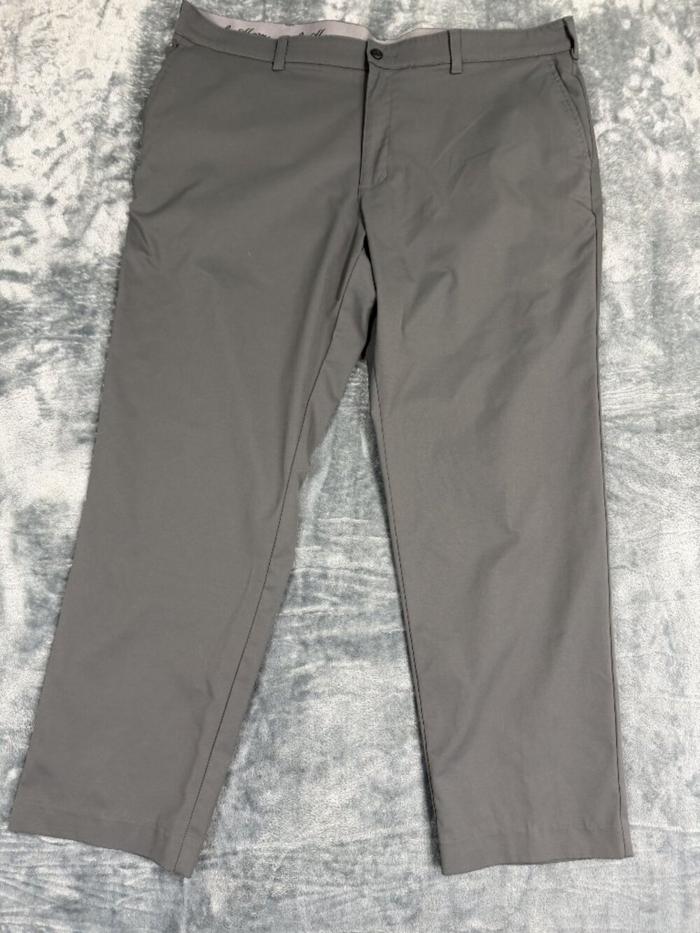 Ben Hogan Mens Gray Straight-Leg Golf Pants Size 40x30
